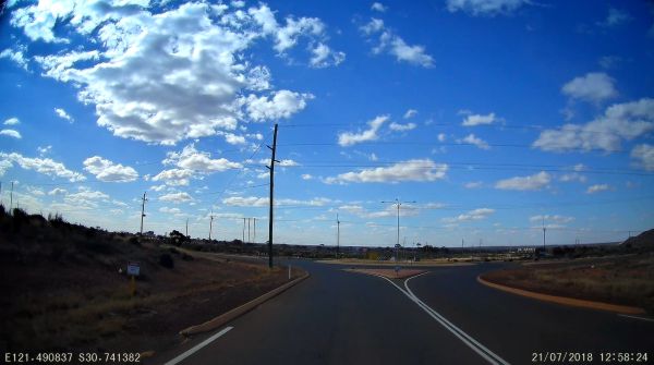 Yarri Road on the Northern outskirts of Kalgoorlie.