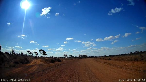 About to turn off Yarri Road onto Donkey Rocks Road.