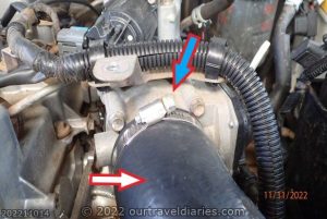 Disconnect the Intercooler Hose